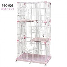 日本IRIS 三層貓籠(PEC-903) - 桃紅色